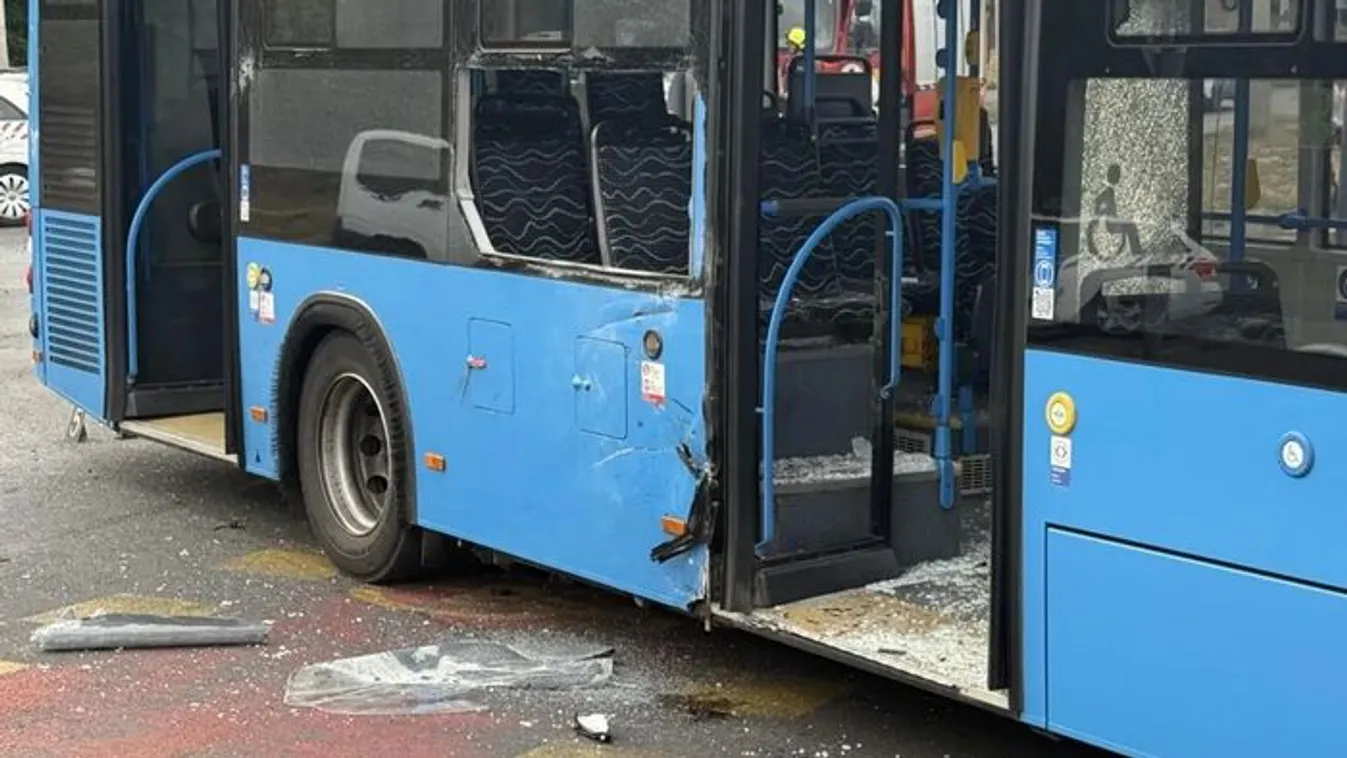 Szörnyű baleset Csepelen - a buszba csapódó motor