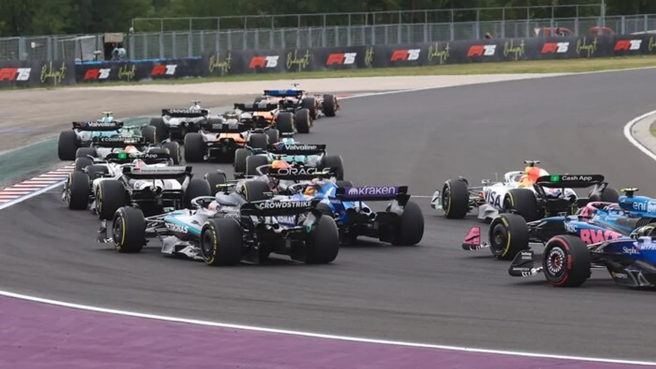 Kevés hiányzott a karambolhoz a Forma-1-es Magyar Nagydíjon