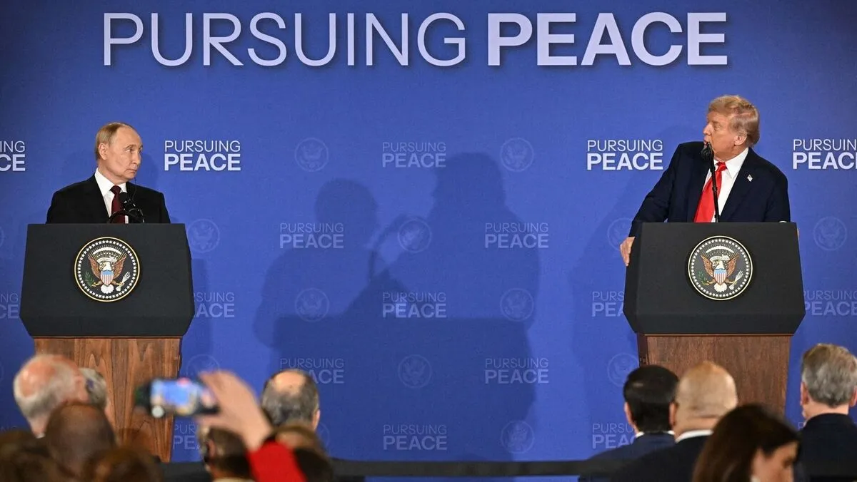 Trump and Putin hold joint press conference in Alaska after summit alaszkai békecsúcs