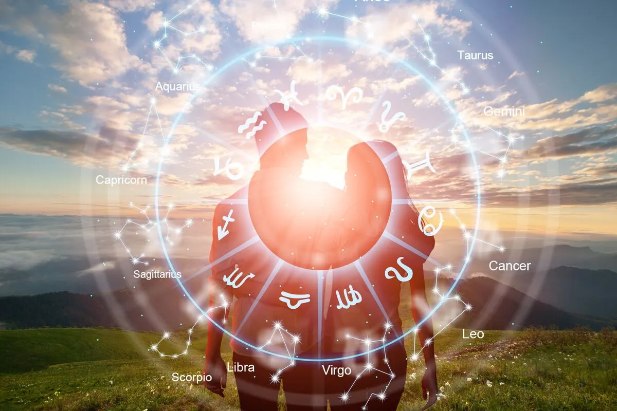 3 csillagjegy Concept,Of,Love,,Happy,Couple,And,Zodiac,Signs