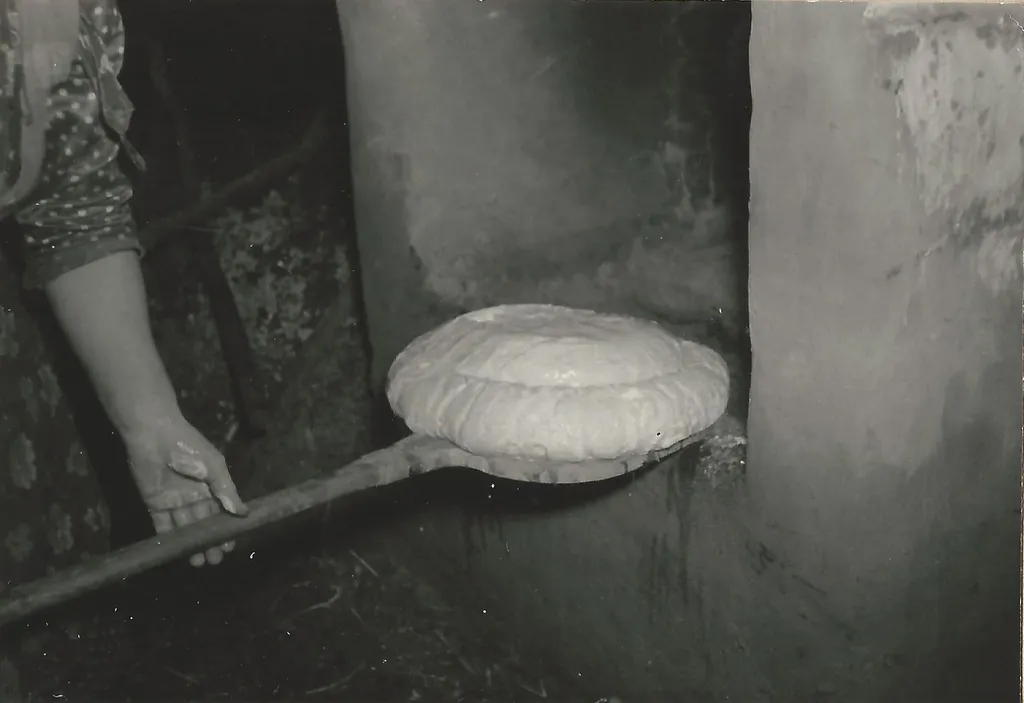 A kenyér bevetése kemencébe Szerző: Janó Ákos - Thorma János Múzeum - Kiskunhalas, Hungary - CC BY-NC-ND. 