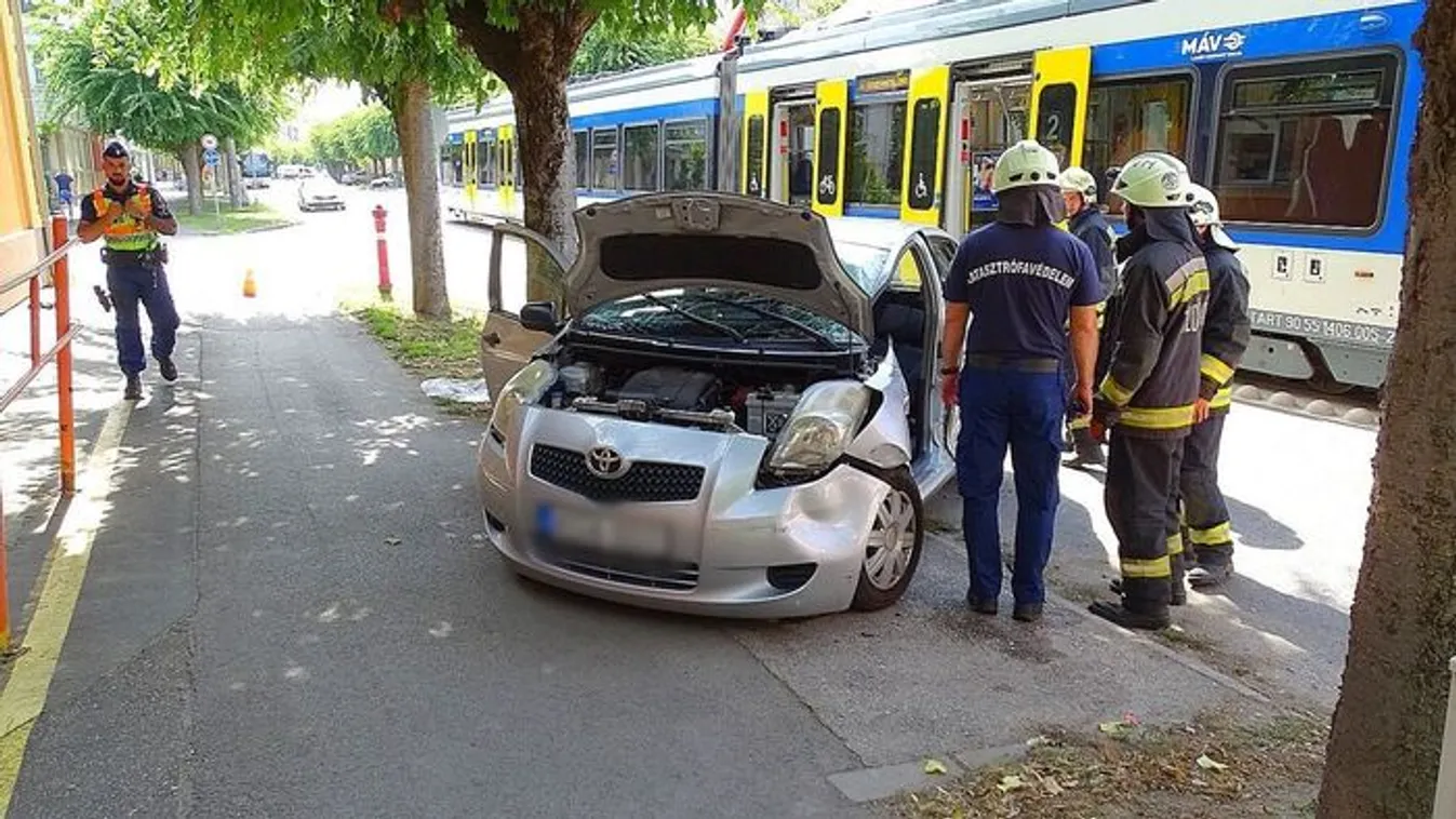 Ovihoz lökte a nekihajtó kocsit a vásárhelyi villamos