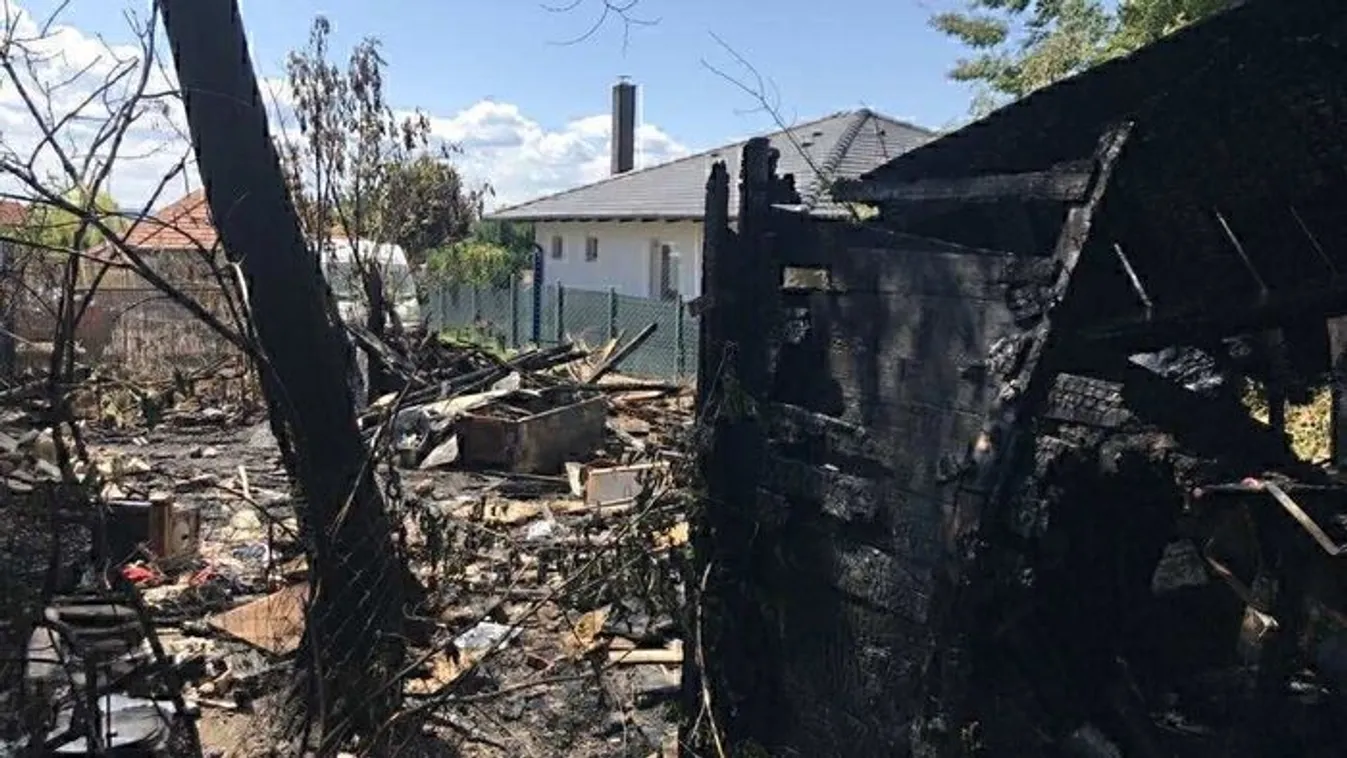 Meztelenül menekült a lángok elől a fóti ház tulajdonosa