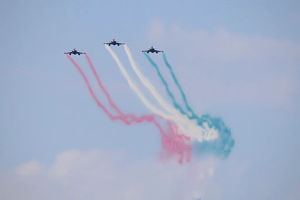  Repülőshow a Duna felett Légiparádé