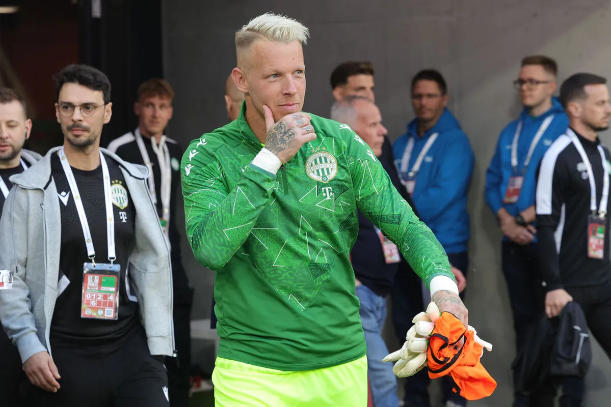 Gróf Dávid védte februárban a csehek ellen a Fradi kapuját