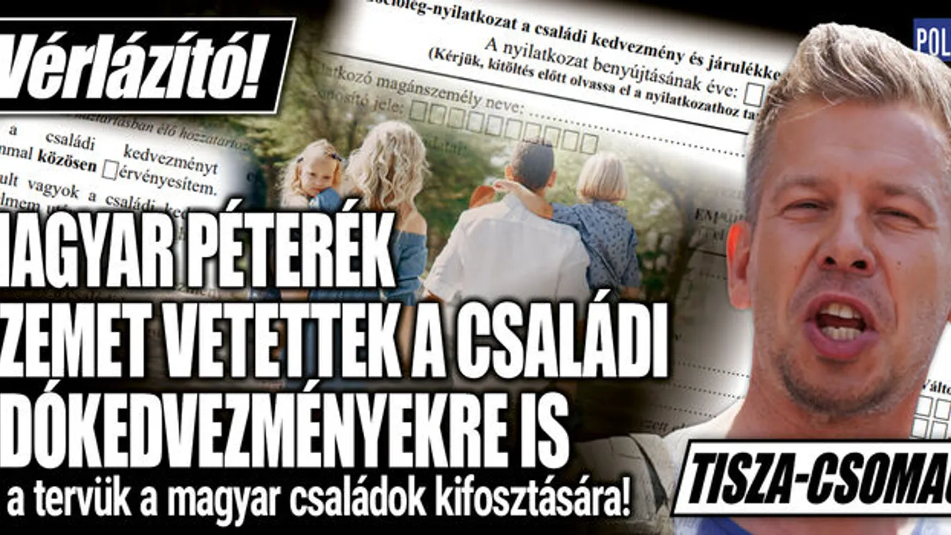 Tisza-csomag: durva megszorítás érne 1,7 millió szülőt