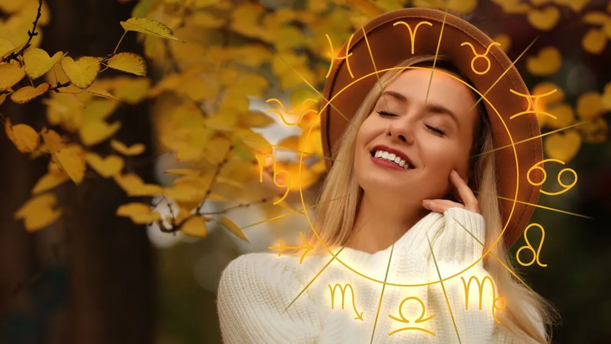 3 csillagjegy Beautiful,Woman,In,Park,And,Zodiac,Wheel.,Horoscope