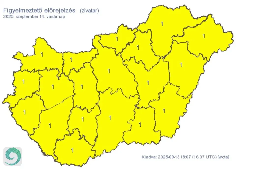 riasztás az összes vármegyére érvényes