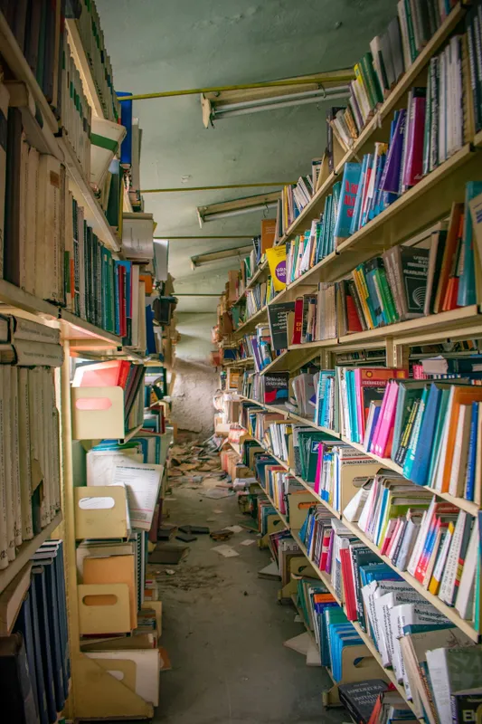 Elhagyatottan áll a könyvtár