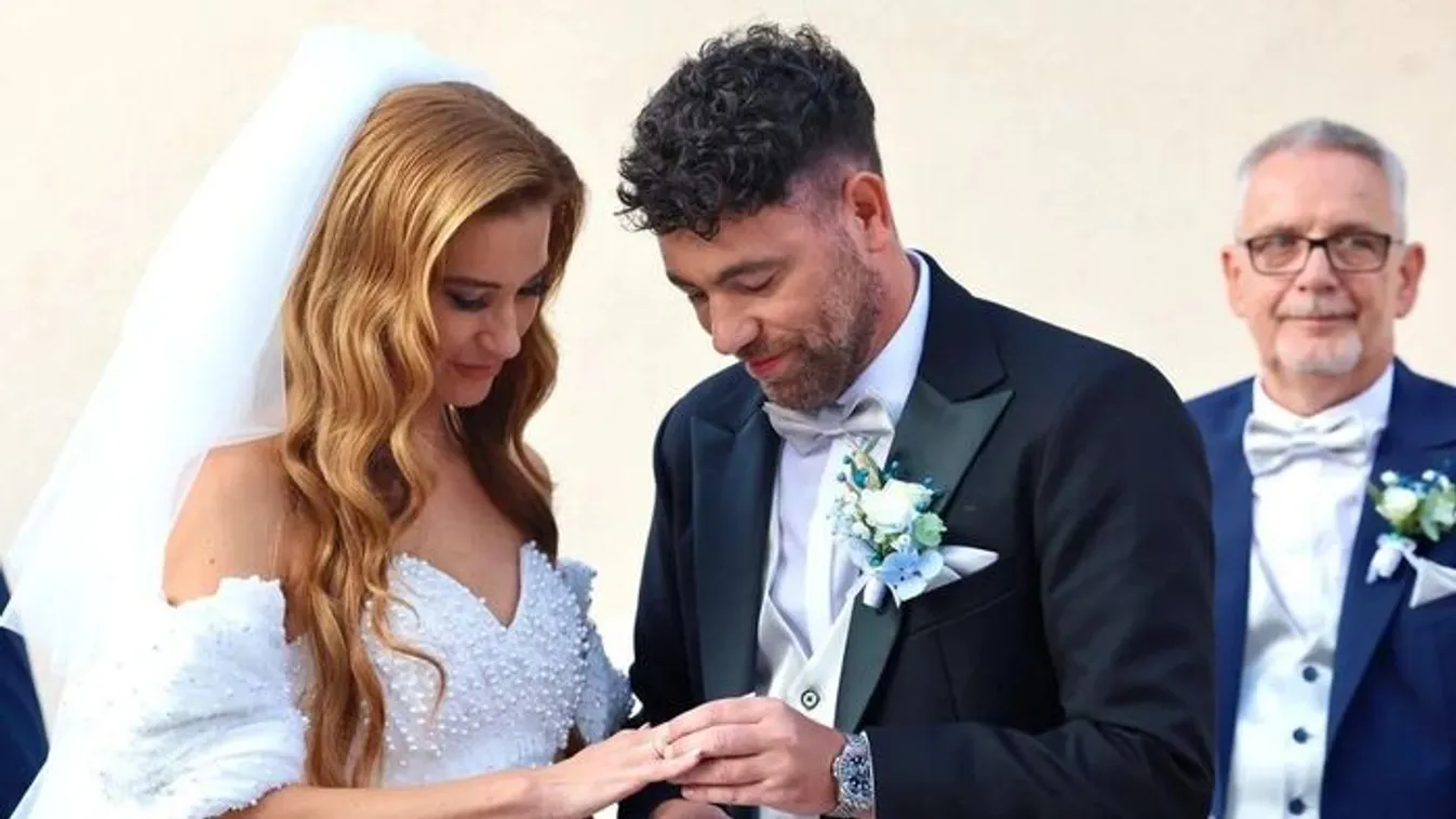 Különleges gyűrű, megható pillanatok - Krausz Gábor és Mikes Anna esküvője mindenkit megérintett