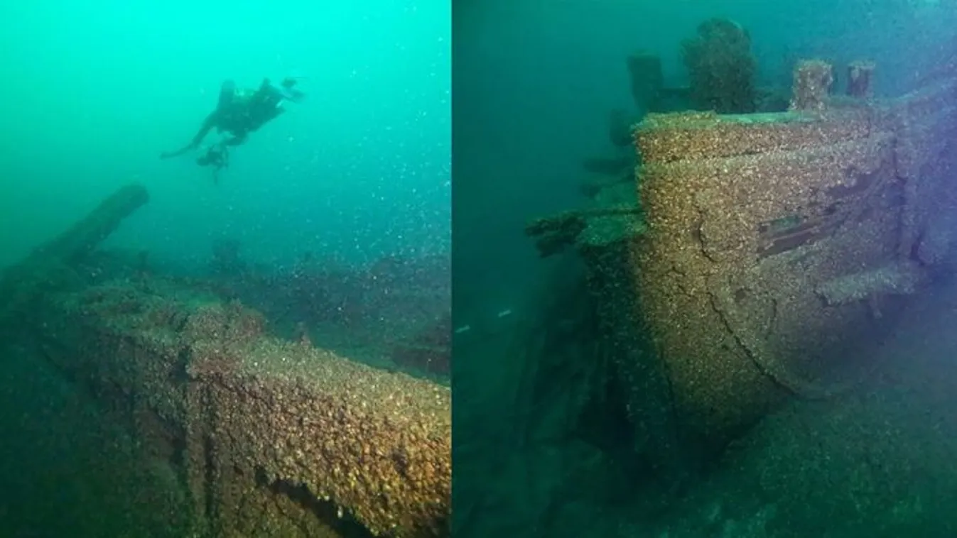 Szellemhajót rejtett a Michigan-tó: libabőrös, hogy néz ki