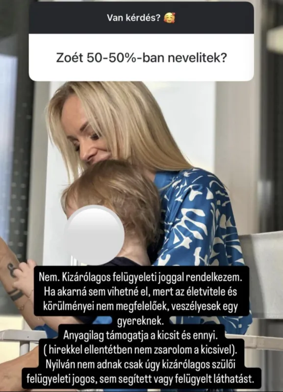 Turi Xénia elárulta: egyedül neveli a kislányát