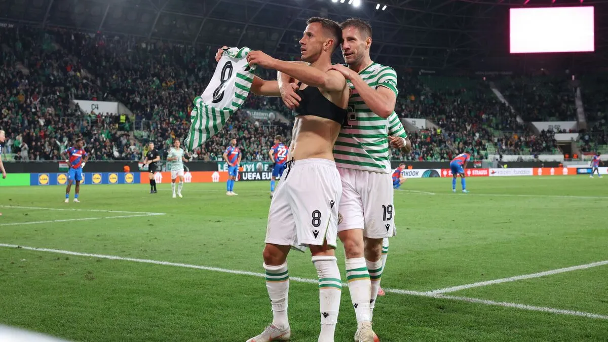 A Fradi-Plzen mérkőzésen a zöld-fehérek több mint ötven percet futballoztak emberhátrányban.