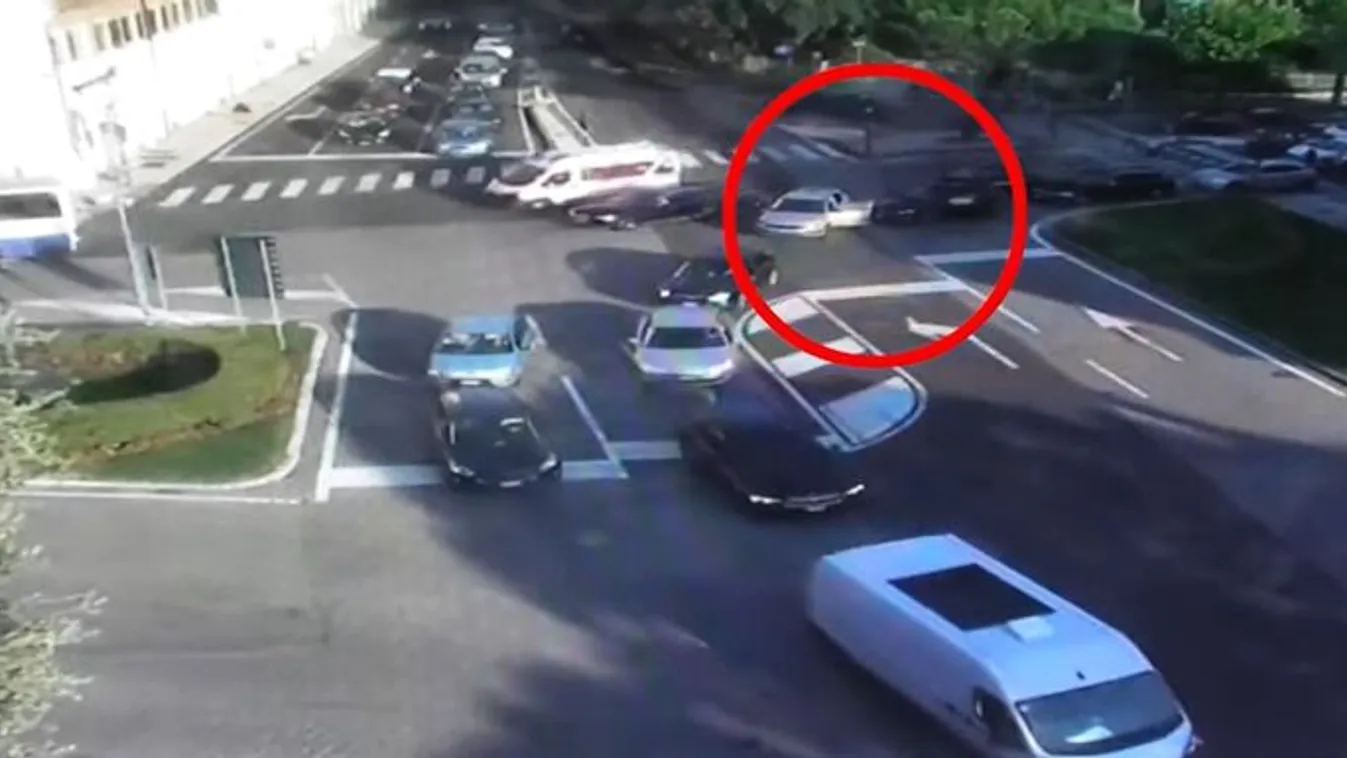 Autósüldözés a nagyvárosban: izgalmas felvételeken a hajsza