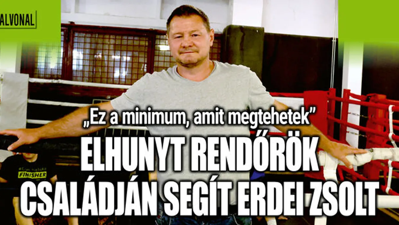 Erdei Zsolt segít a fiatal rendőr tragédiája után