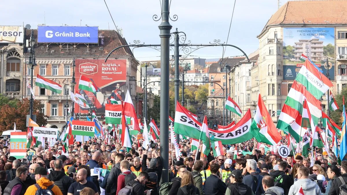 Békemenet 2025. október 23.: óriási a tömeg Budapesten