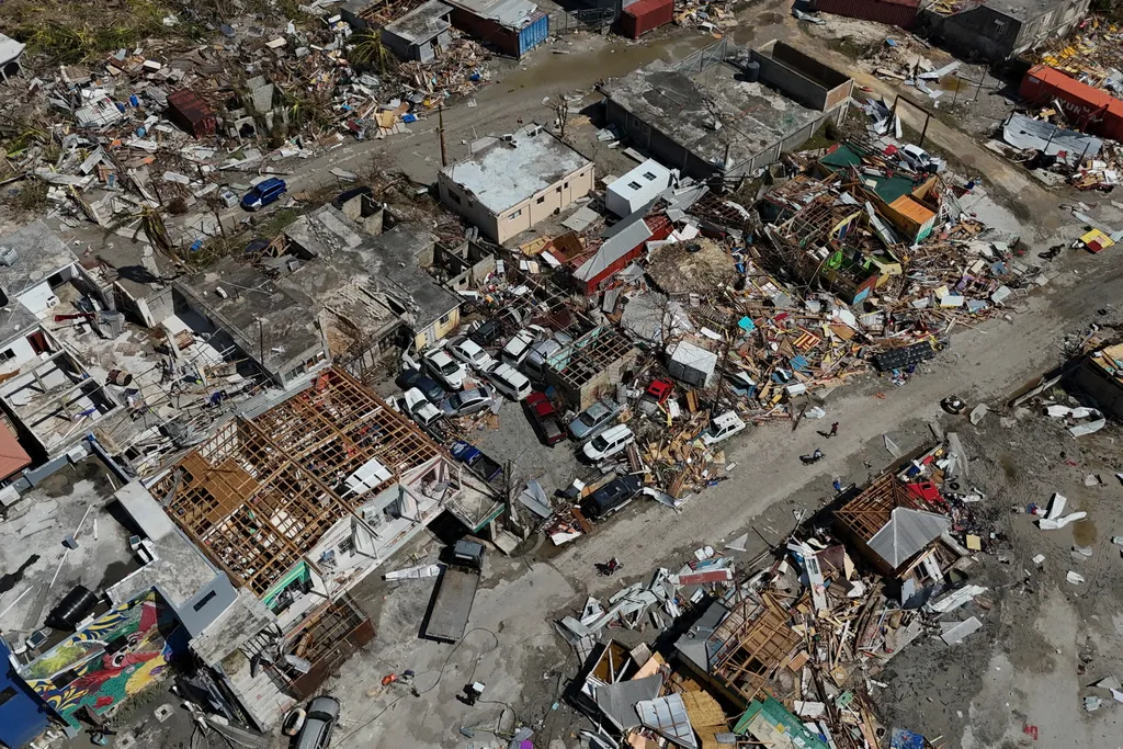 Black River, 2025. október 30.
A Melissa hurrikán pusztítása a jamaicai Black Riverben 2025. október 30-án.
MTI/AP/Matias Delacroix