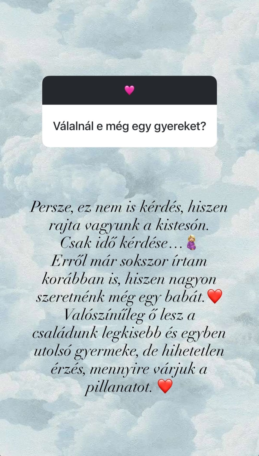 Vasvári Vivien tervezi az új babát