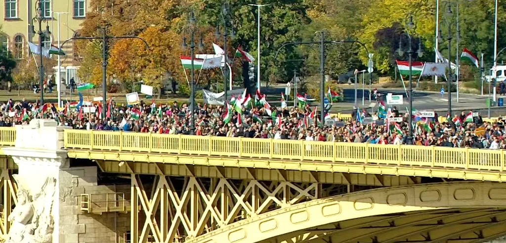 békemenet október 23 2025 drón