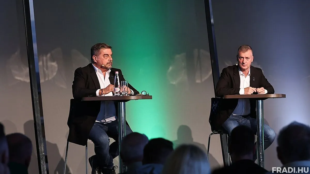 Orosz Pál és Kubatov Gábor a Fradi szurkolói ankétján