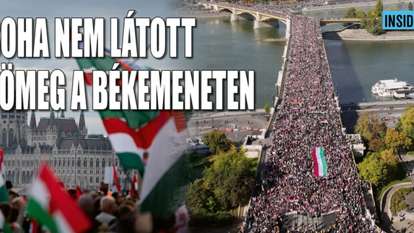 Elözönlötték Budapestet a Békemenet résztvevői