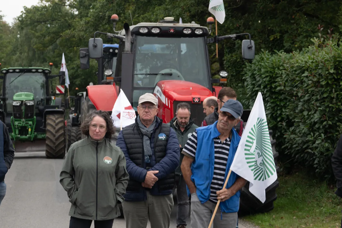 Gazdatüntetés Franciaországban. Fotó: Hans Lucas via AFP / 