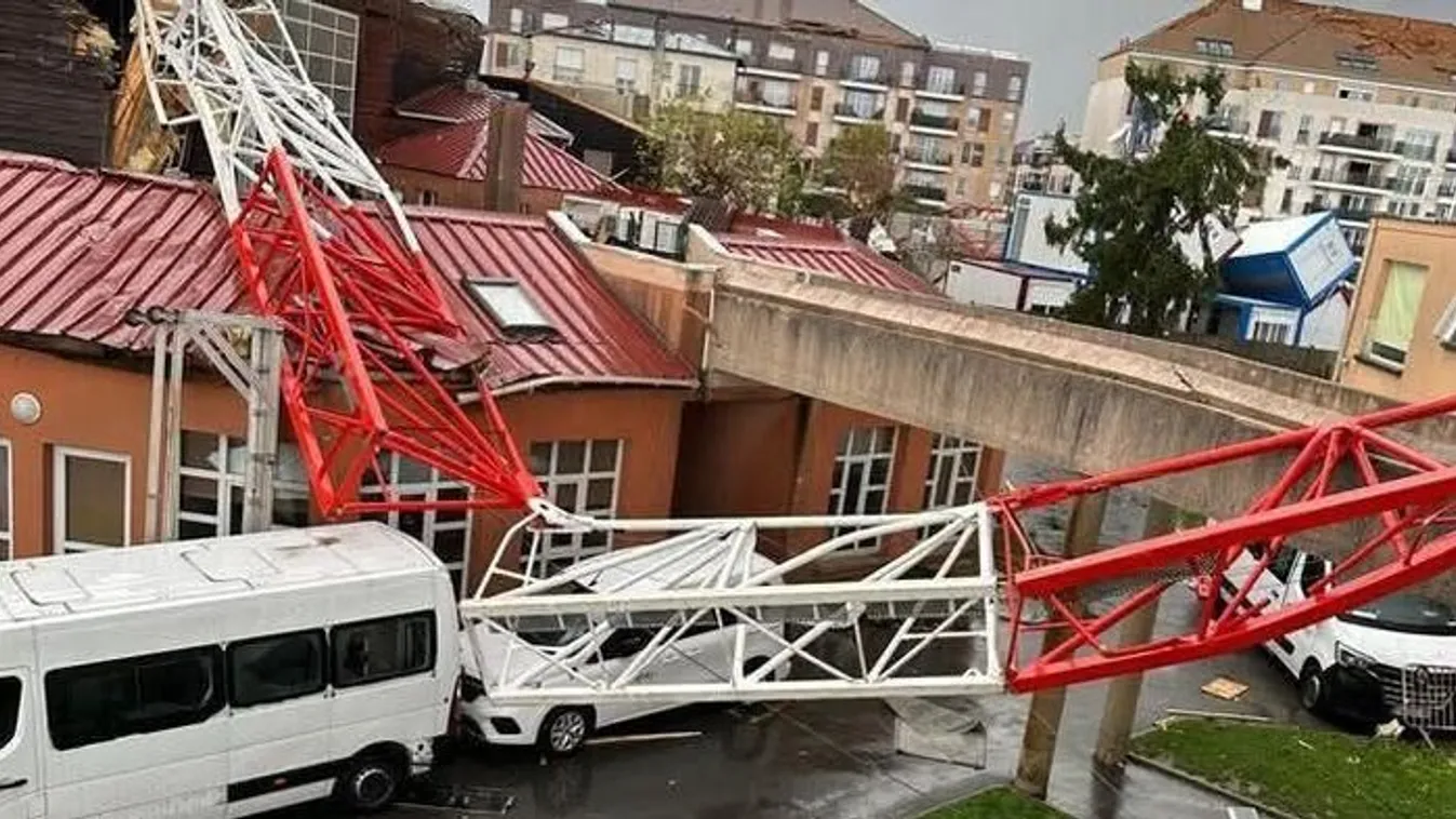 Tornádó pusztított Párizs külvárosában, egy ember meghalt