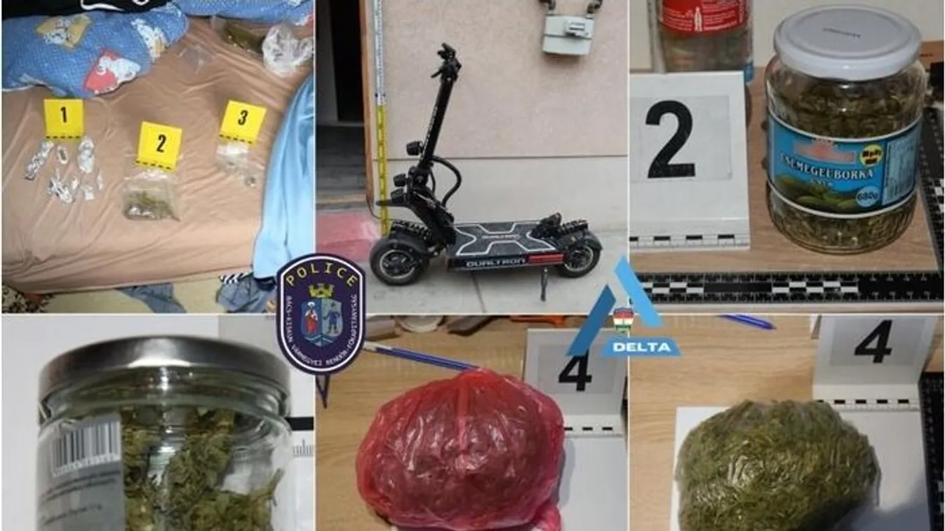 Rolleres díler, drog a vécében – a hét drogfogásai