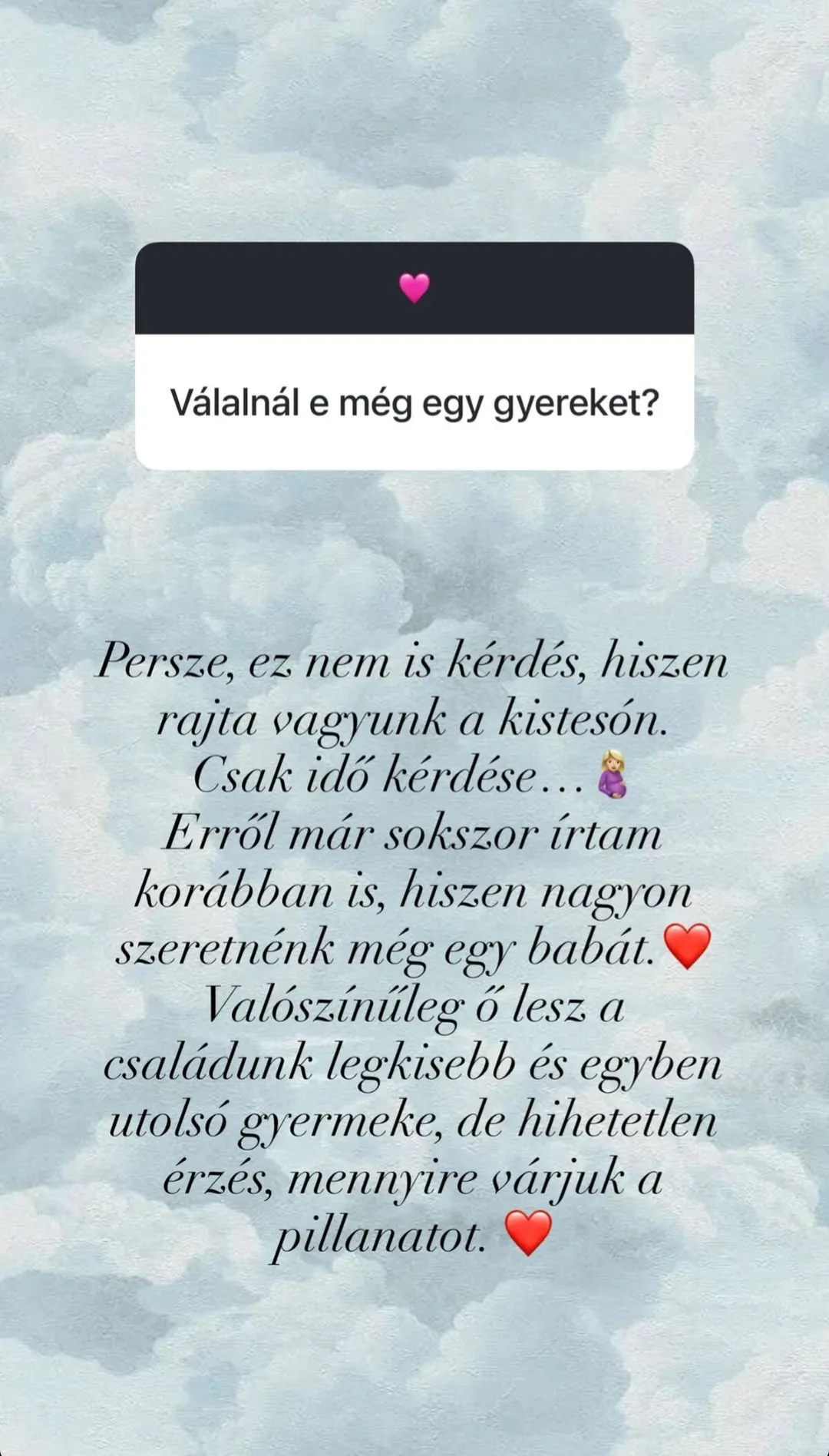 Vasvári Vivien tervezi az új babát