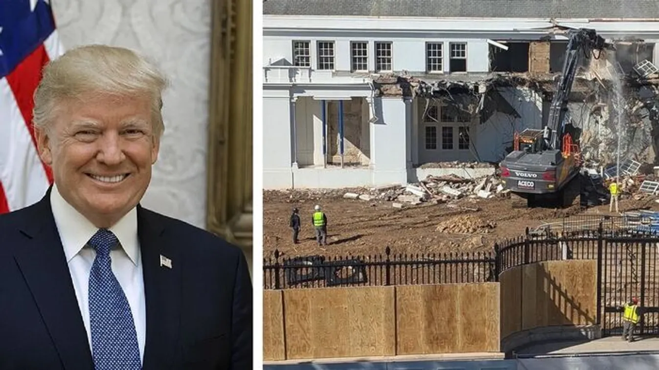Trump buldózerrel esett neki Fehér Háznak