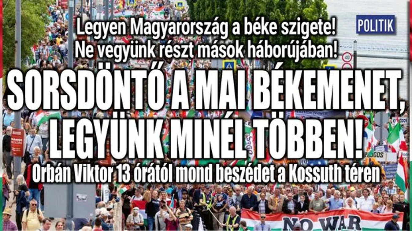Sorsdöntő lesz a mai békemenet!