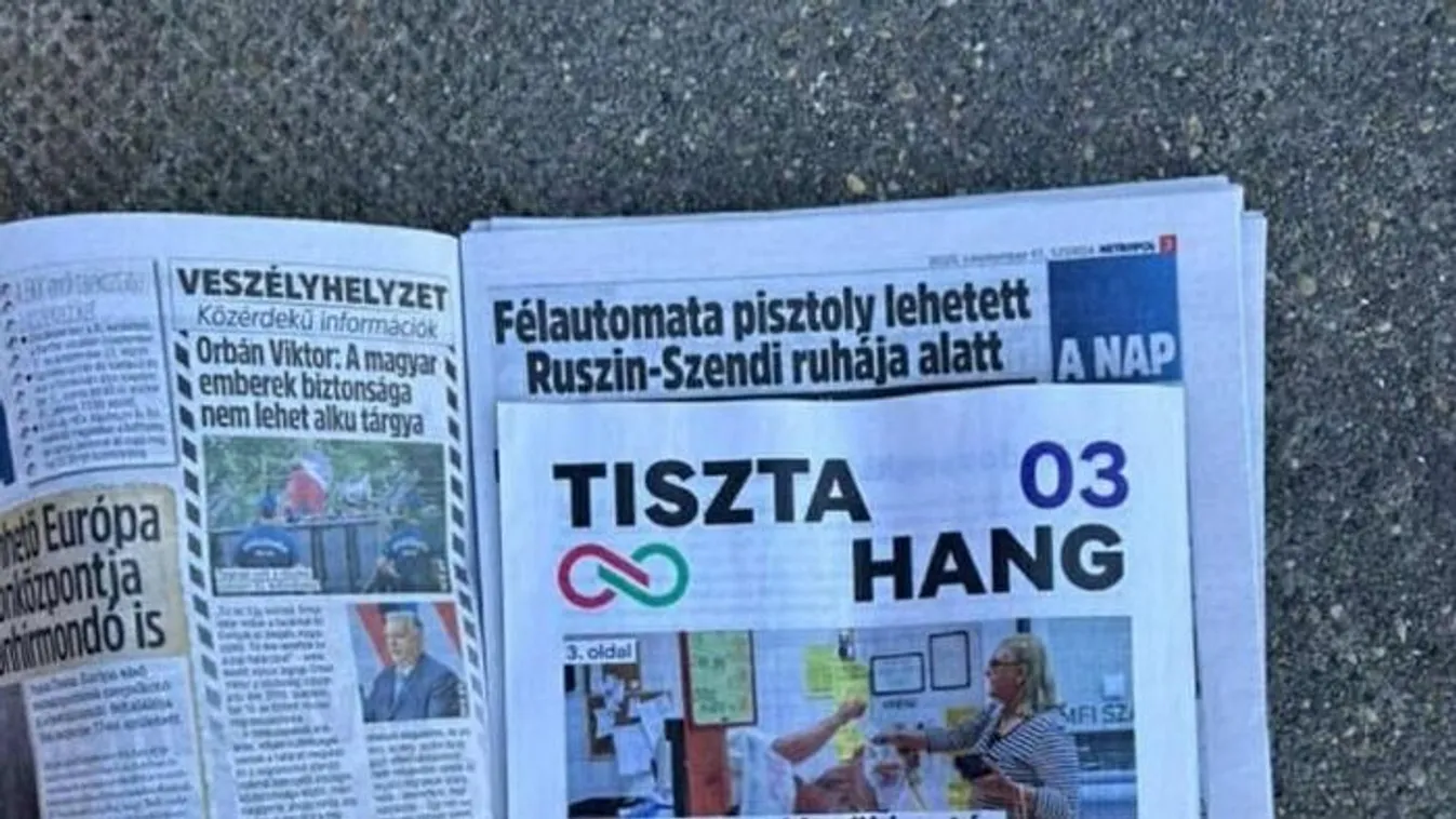 Tiszás szórólapokat csempésznek a Metropolba