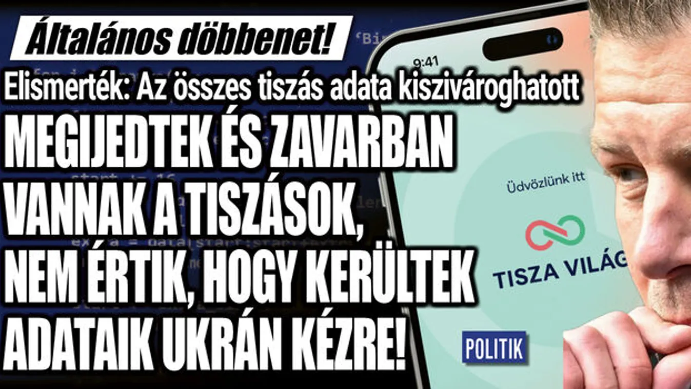 Adatszivárgás: Megijedtek és zavarban vannak a tiszások. Általános döbbenet!