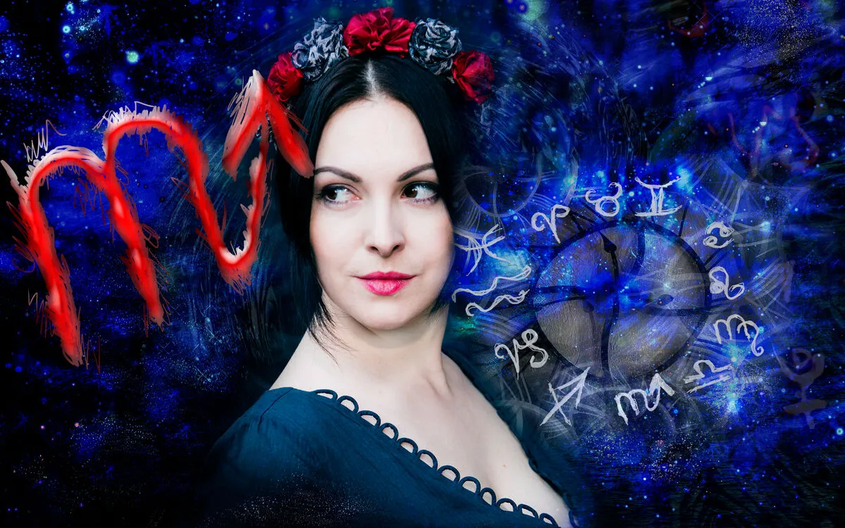 Skorpió hava Woman,And,Astrology,,,Scorpio,Zodiac,Sign