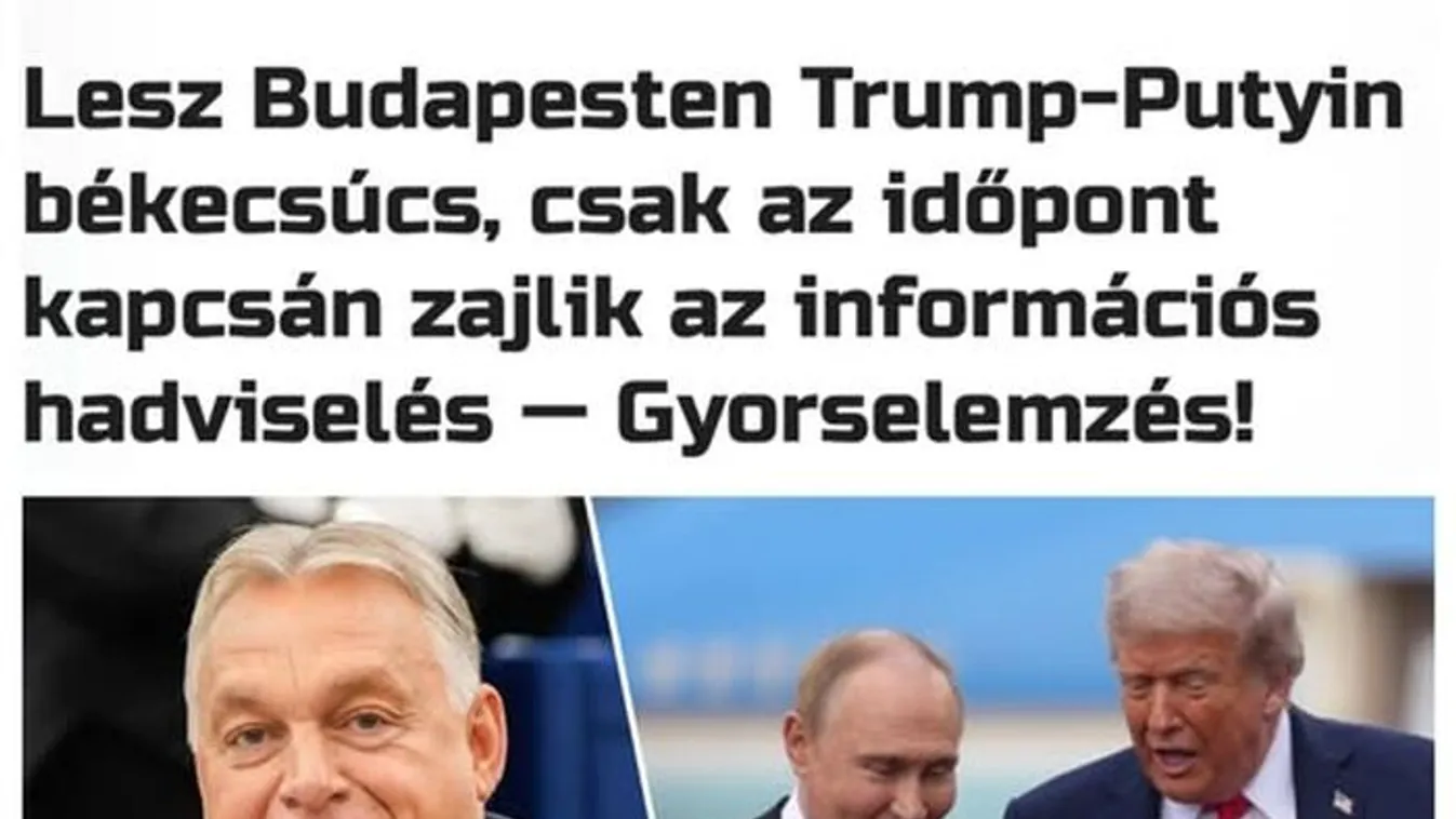 Lesz budapesti békecsúcs!