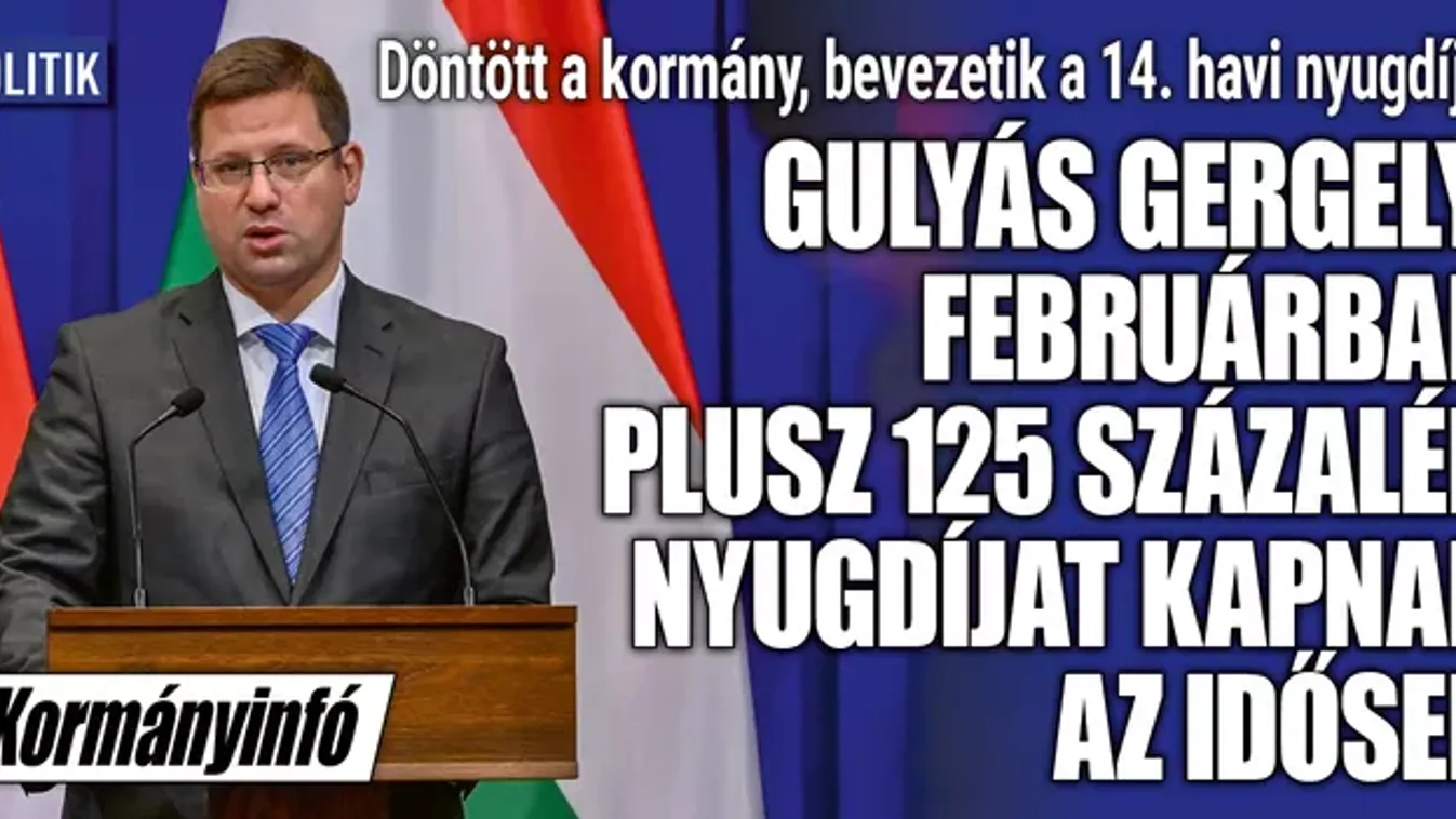 Kormányinfó: februárban plusz 125 százalék nyugdíj érkezik