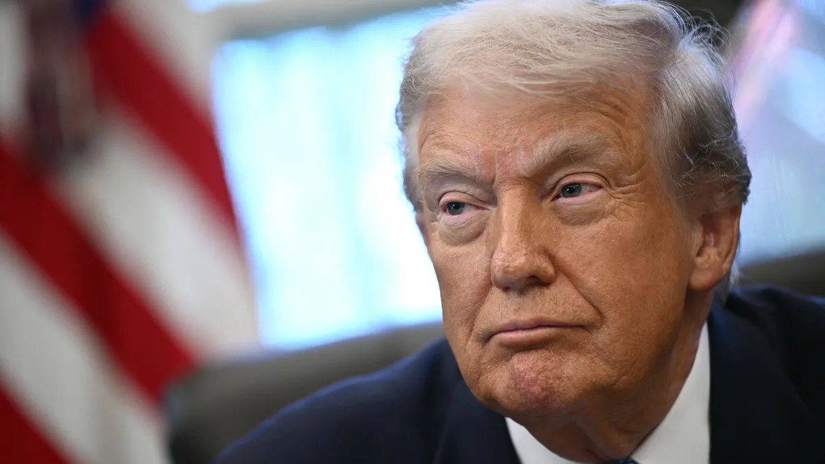 US President Donald Trump meets with the White House Task Force on the FIFA World Cup 2026.
Trump