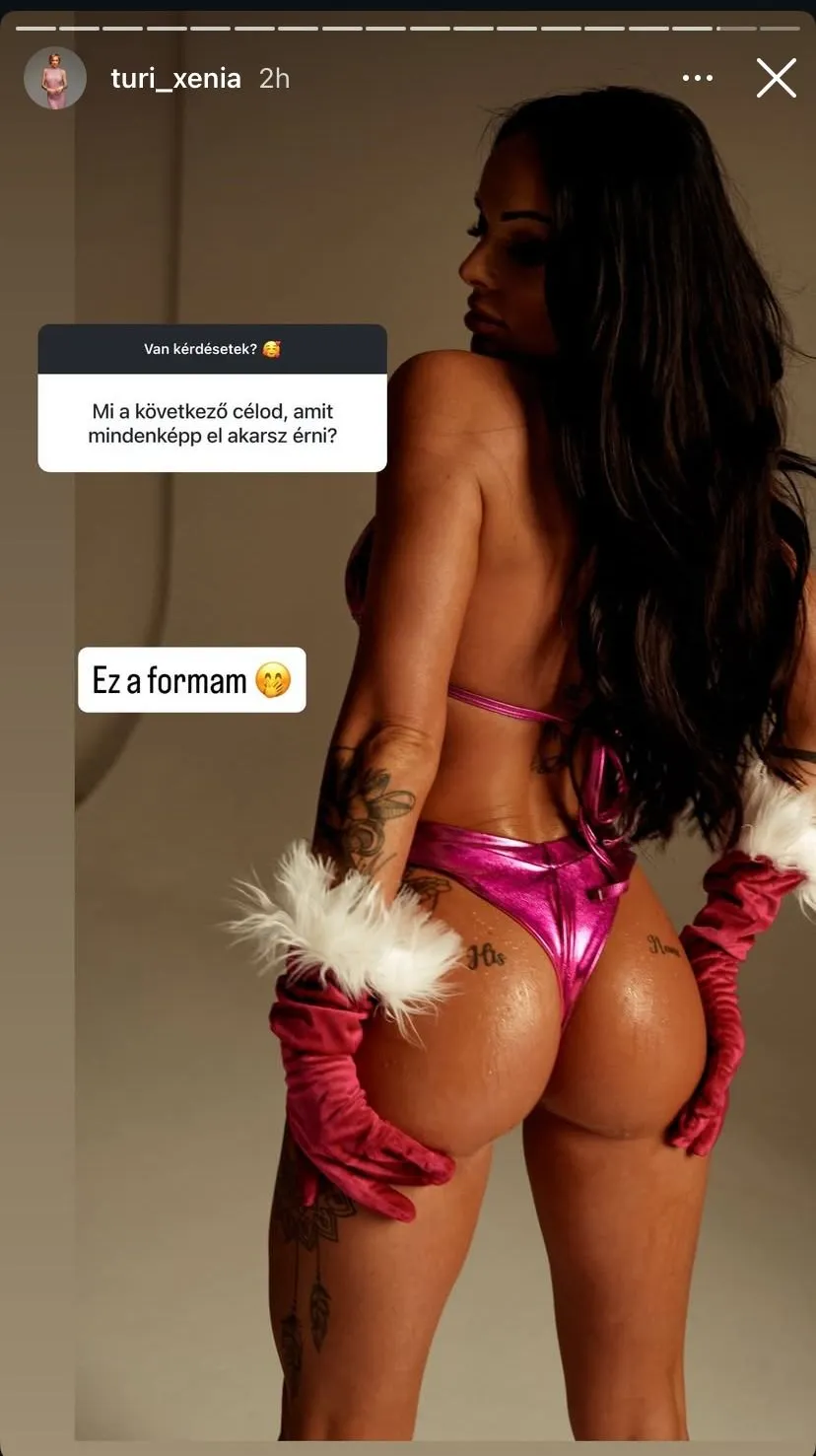 Turi Xenia merész képet mutatott magáról követőinek