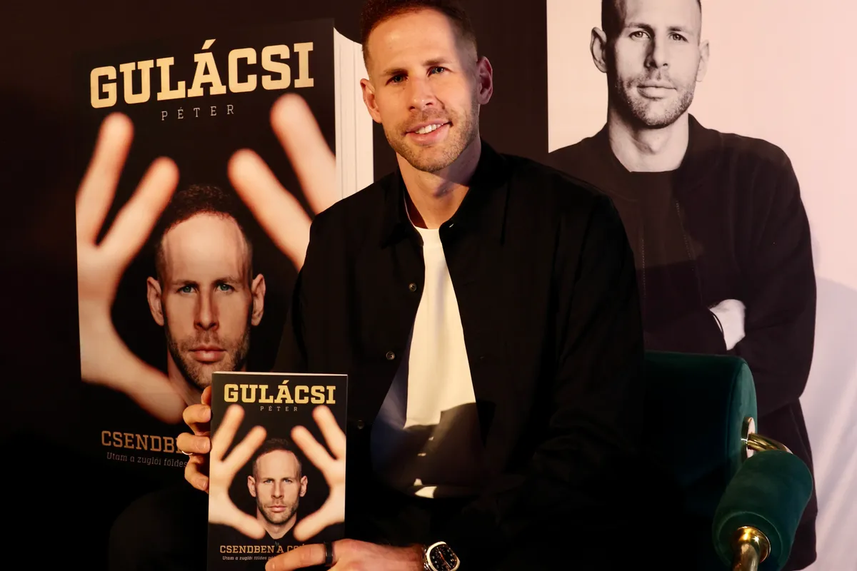 Gulácsi Péter pályafutásáról könyv jelent meg Fotó: Tumbász Hédi
