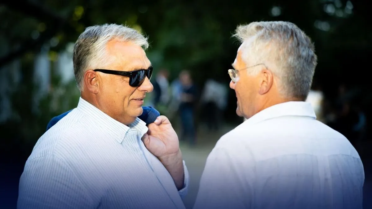 Orbán Viktor és Bölöni László.