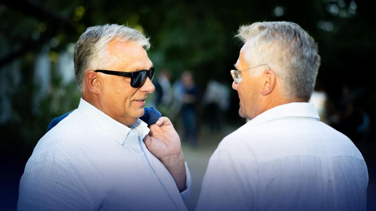 Orbán Viktor és Bölöni László. 