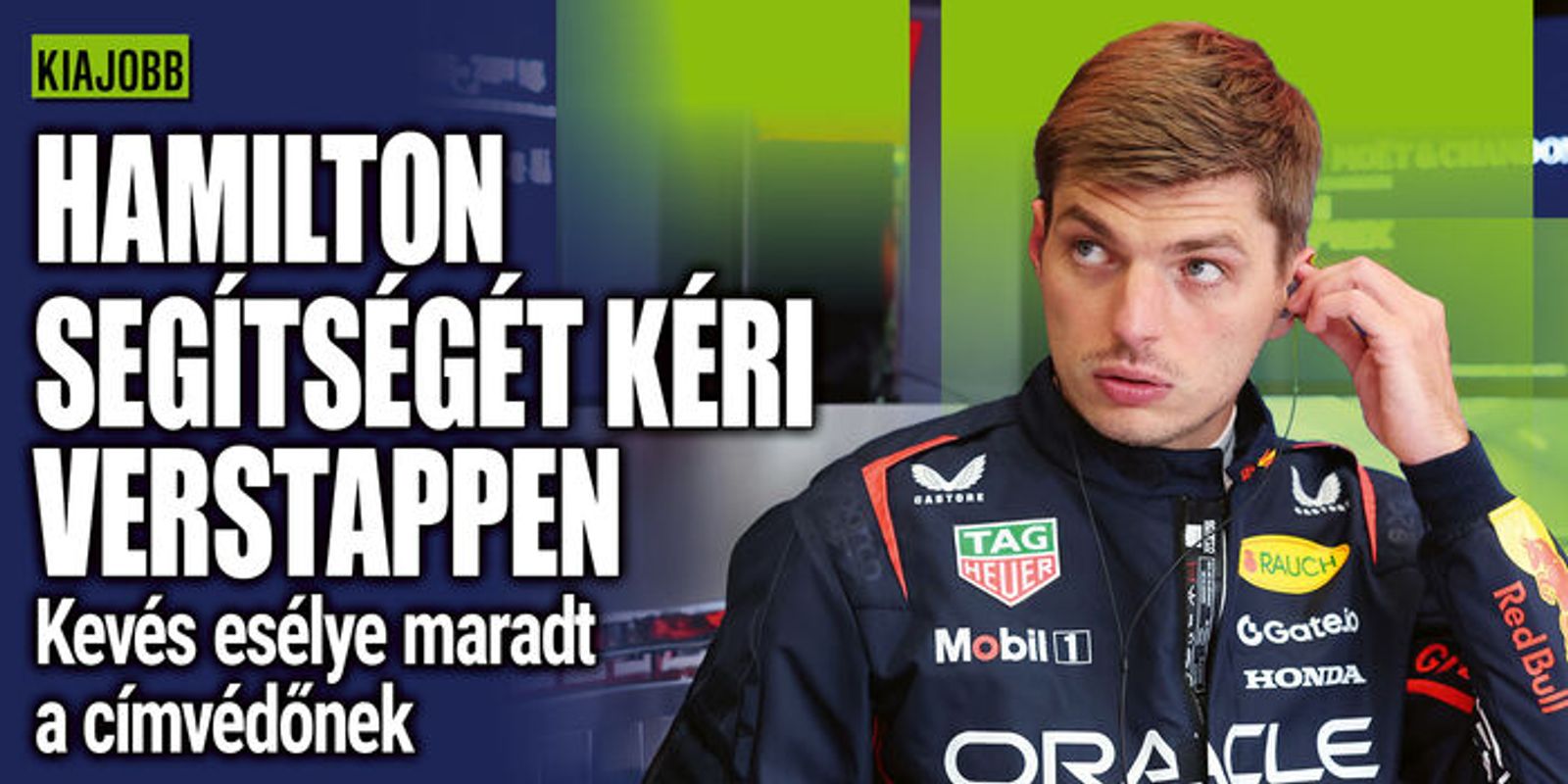 Verstappen az ősi rivális, Hamilton segítségét kéri