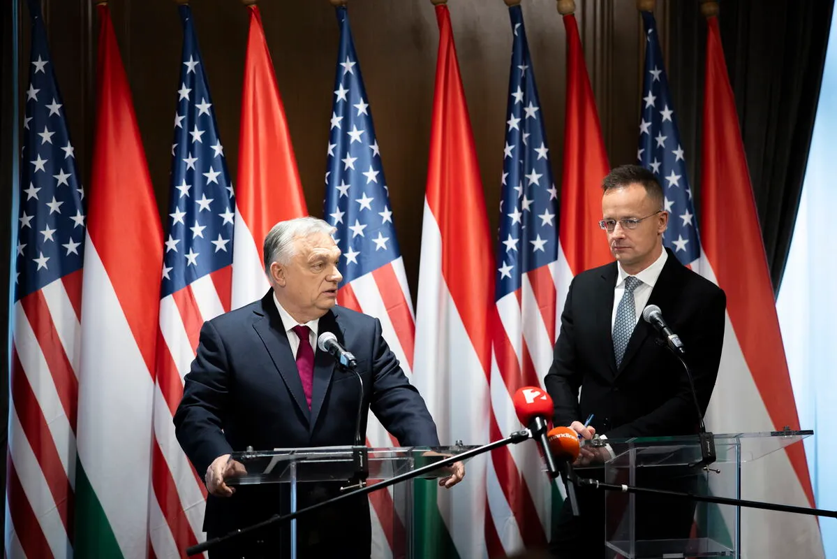 TRUMP, Donald; SZIJJÁRTÓ Péter; ORBÁN Viktor, magyar-amerikai csúcs