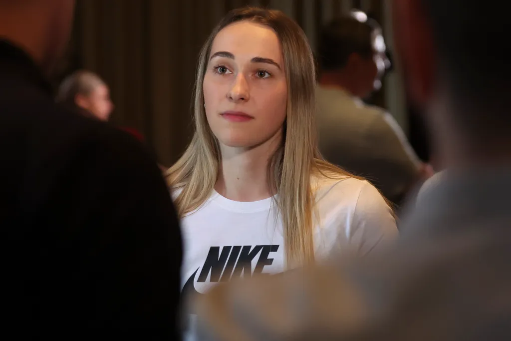 Budapest 20230602 Nõi kézilabda EHF Final 4 sajtótájékoztató Foto Török Attila - Nemzeti Sport A képen: Márton Gréta