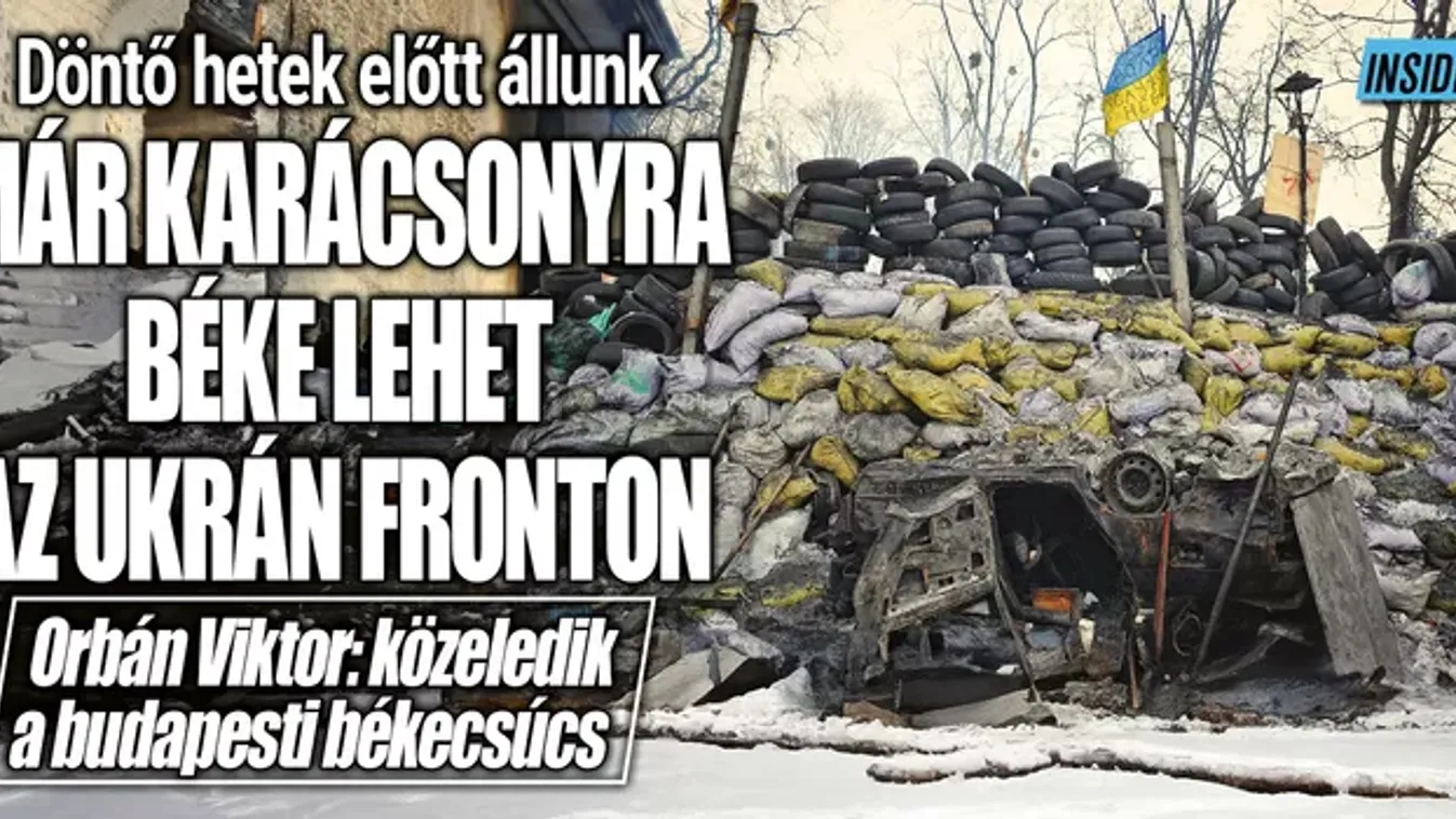 Már karácsonyra béke lehetne az ukrán fronton