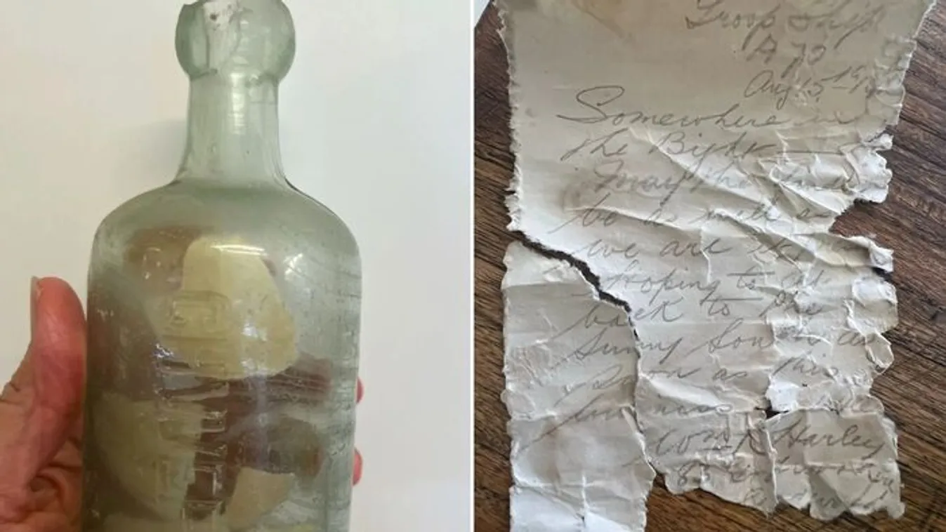 Első világháborús palackpostát találtak a tengerparton