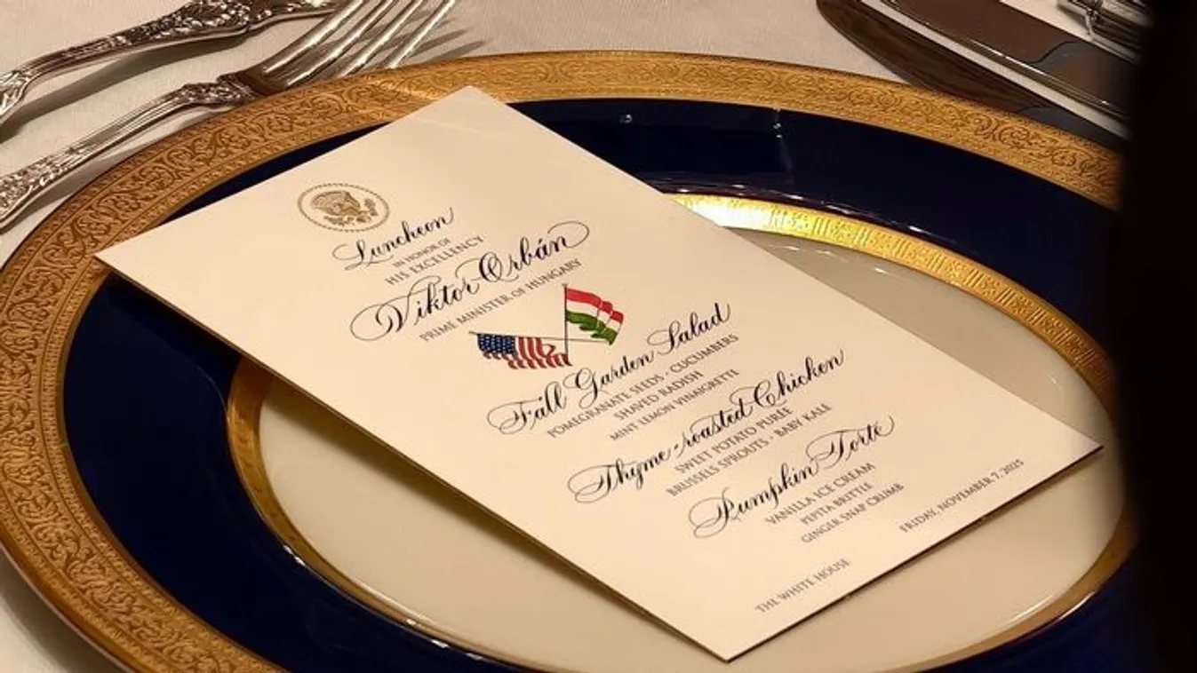 Ilyen ételekkel fogadták Orbán Viktorékat Washingtonban
