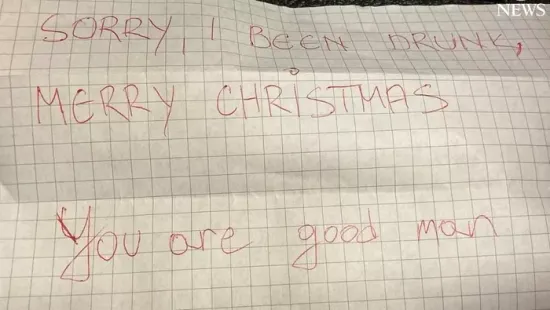 "Bocsi, részeg voltam" feliratú cetlivel vitte vissza a boltba a lopott szajrét egy tolvaj