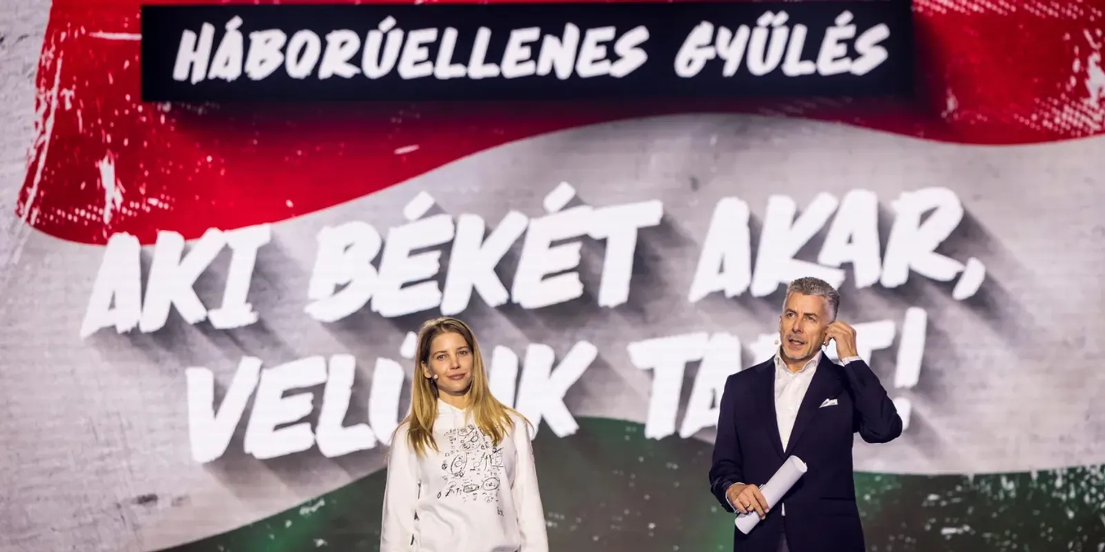 Háború ellenes gyűlés, ma Mohácson