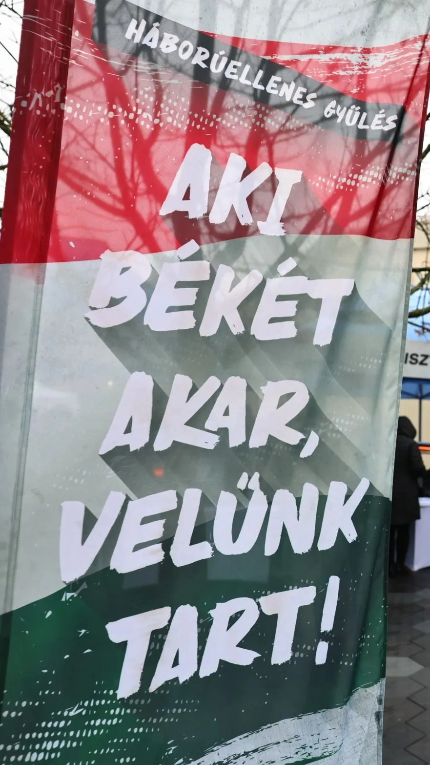 Embertömegek a mohácsi Háborúellenes Gyűlésen!